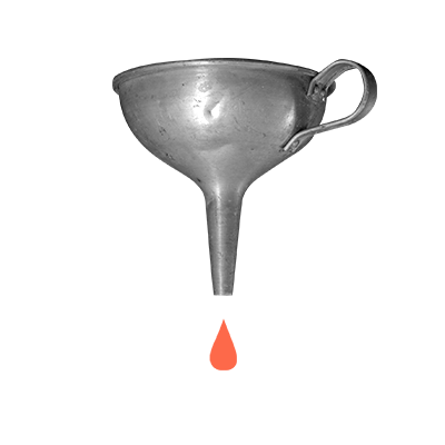 A dripping funnel.