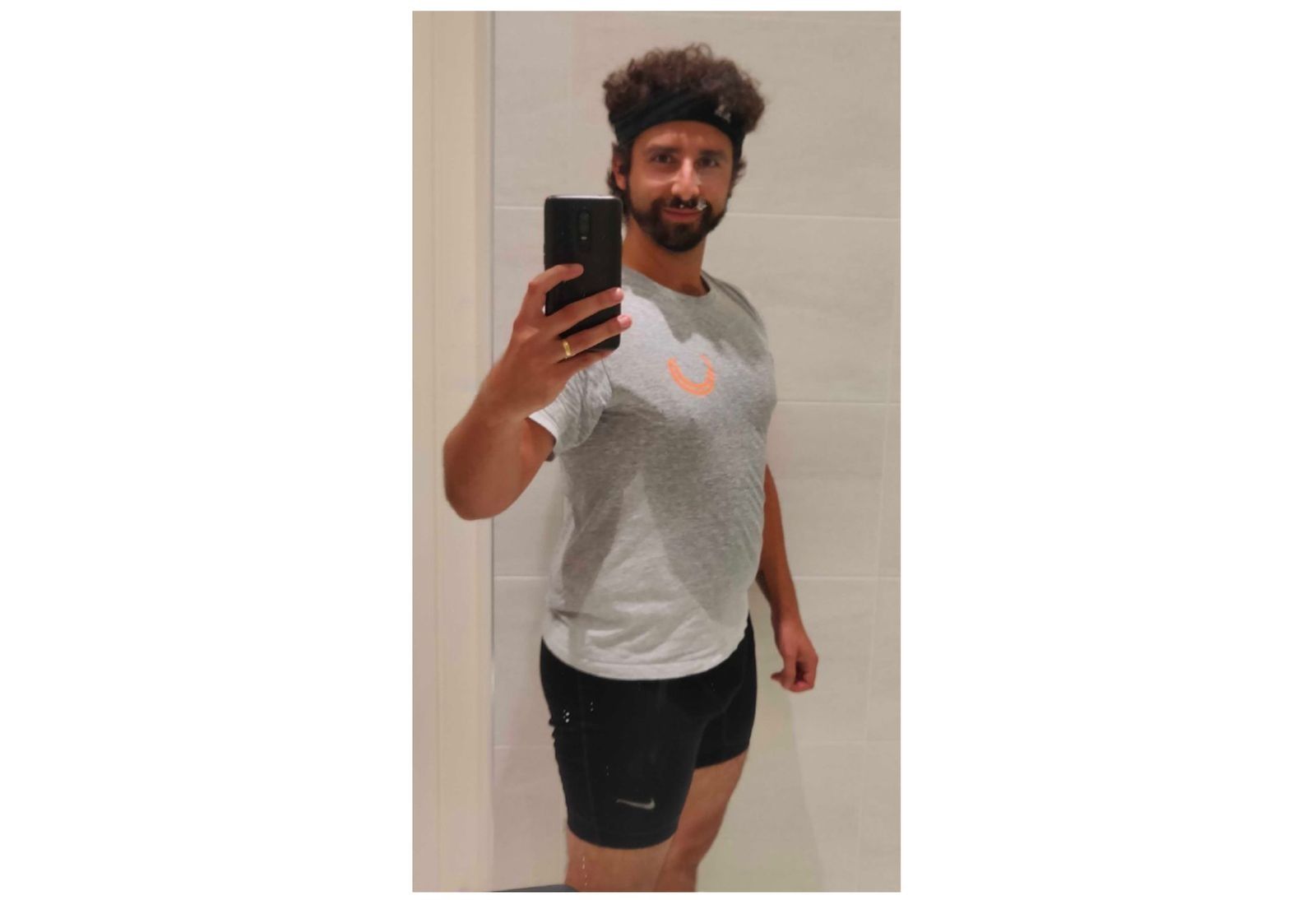 Adam Mirror Selfie for Urban Jungle 10k Run for Charity